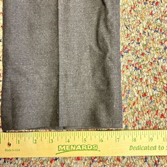 Charles Tyrwhitt Gray Wool Flat Front Slim Fit Dress Pants Size 34 X 34 - Picture 15 of 15